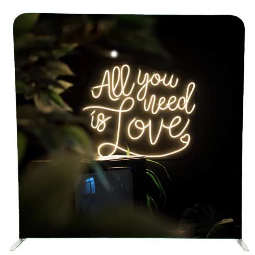 All You Need Is Love photobooth backdrop for hire in Durban and KZN