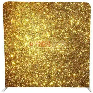 Gold Glitter photobooth backdrop for hire in Durban and KZN