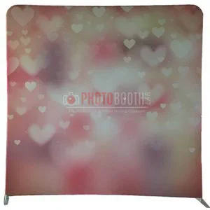 Love Hearts photobooth backdrop for hire in Durban and KZN
