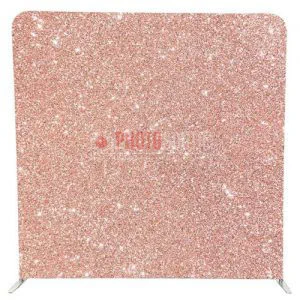 Rose Gold Glitter photobooth backdrop for hire in Durban and KZN