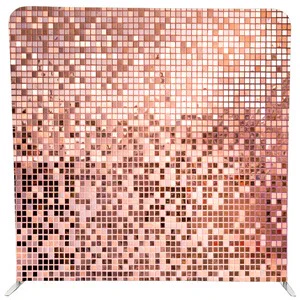 Rose Gold Sequins photobooth backdrop for hire in Durban and KZN