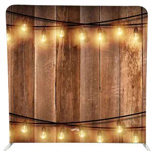 The Wooden Lights photobooth backdrop for hire in Durban and KZN