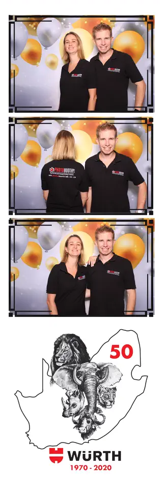 Corporate photostrip design — a sample template for events in Durban, Umhlanga and Ballito