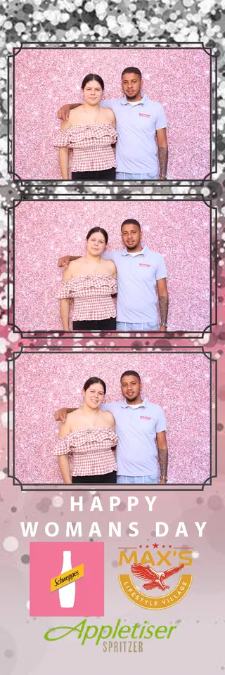 Corporate photobooth photostrip template printed on the day by Durban Photobooths