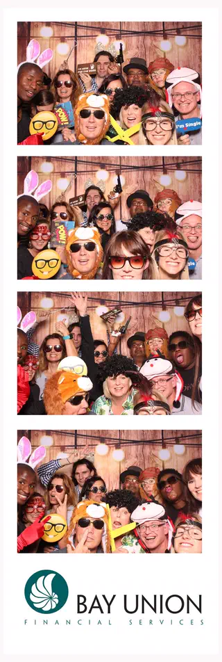 Corporate photobooth photostrip template printed on the day by Durban Photobooths