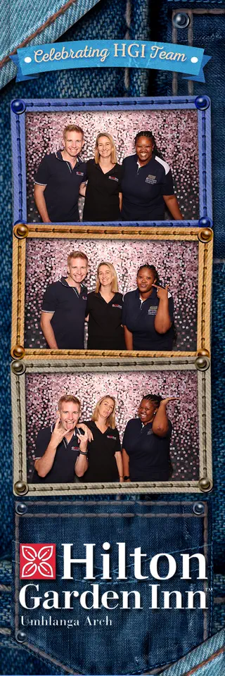 Corporate photostrip design — a sample template for events in Durban, Umhlanga and Ballito