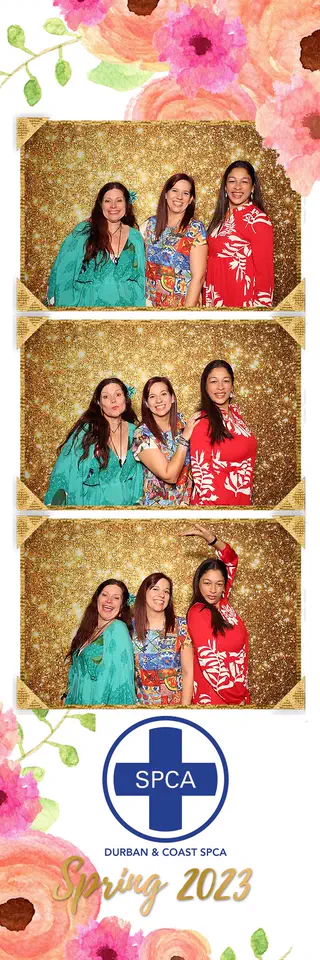 Corporate photobooth photostrip template printed on the day by Durban Photobooths