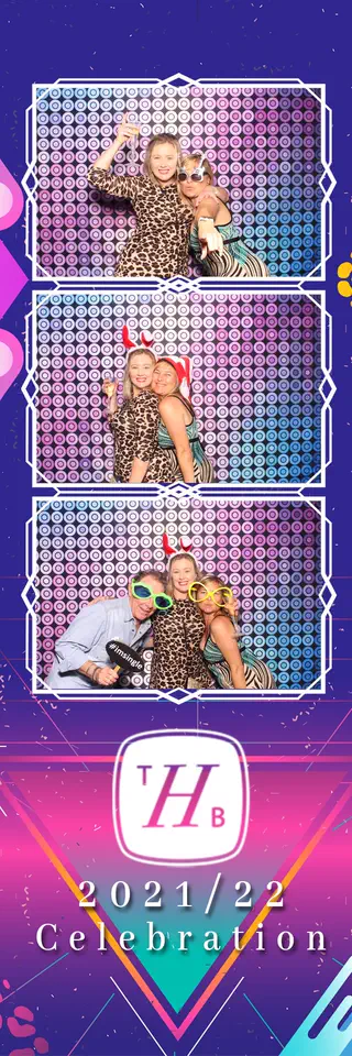 Corporate photobooth photostrip template printed on the day by Durban Photobooths
