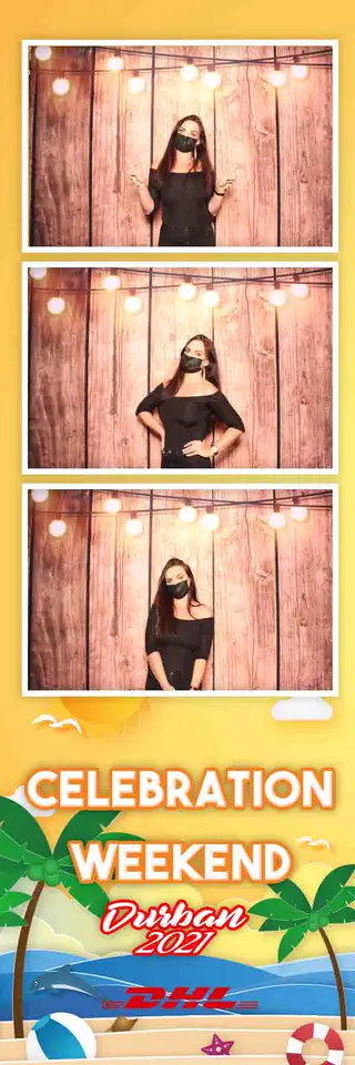 Corporate photostrip design — a sample template for events in Durban, Umhlanga and Ballito