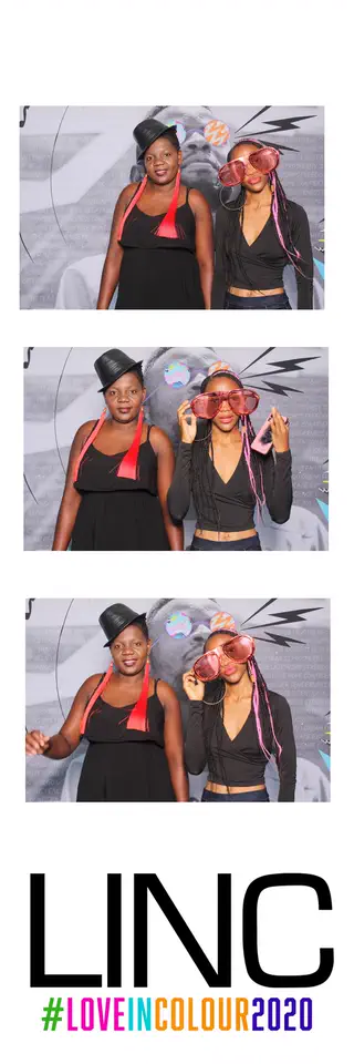 Corporate photobooth photostrip template printed on the day by Durban Photobooths