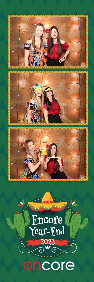 Encore photostrip design — a sample template for events in Durban, Umhlanga and Ballito