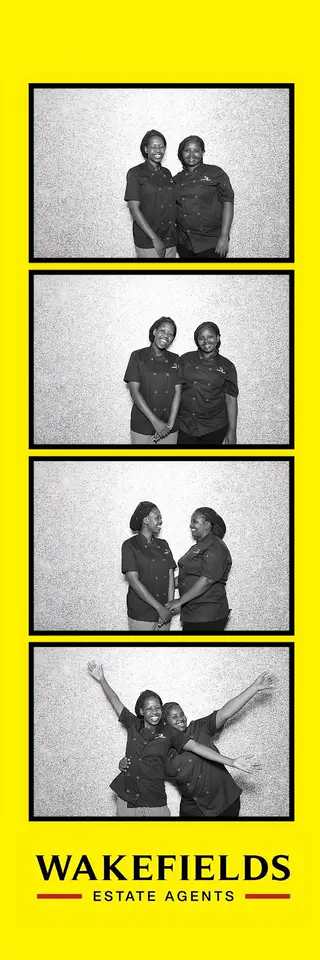 Wakefields photobooth photostrip template printed on the day by Durban Photobooths