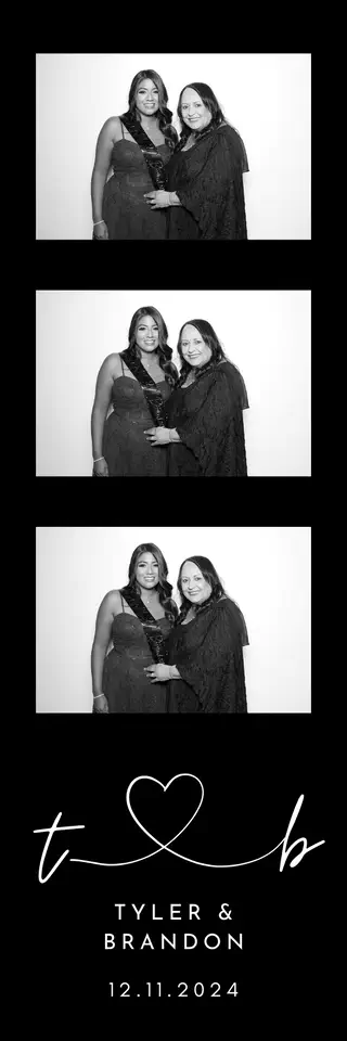 Glam Booth photobooth photostrip template printed on the day by Durban Photobooths