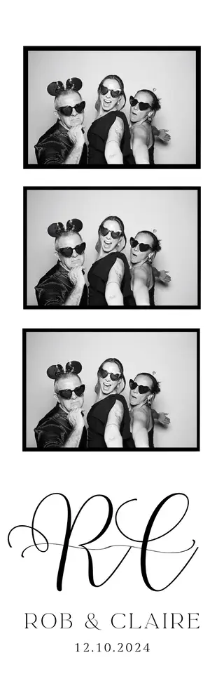 Glam Booth photostrip design — a sample template for events in Durban, Umhlanga and Ballito