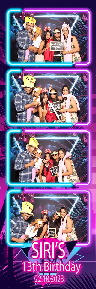 Kids Party photostrip design — a sample template for events in Durban, Umhlanga and Ballito