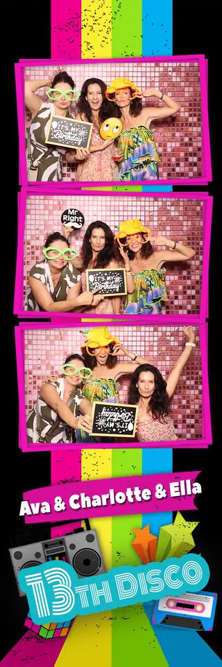 Kids Birthdays photobooth template sample from Durban Photobooths