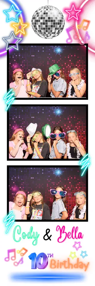 Kids Party photostrip design — a sample template for events in Durban, Umhlanga and Ballito