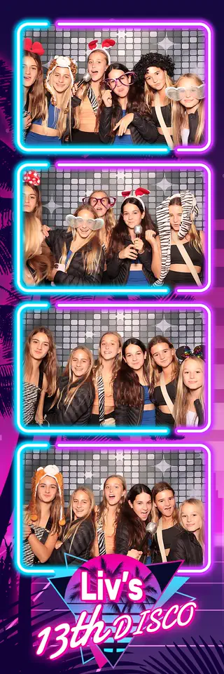 Kids Party photobooth photostrip template printed on the day by Durban Photobooths