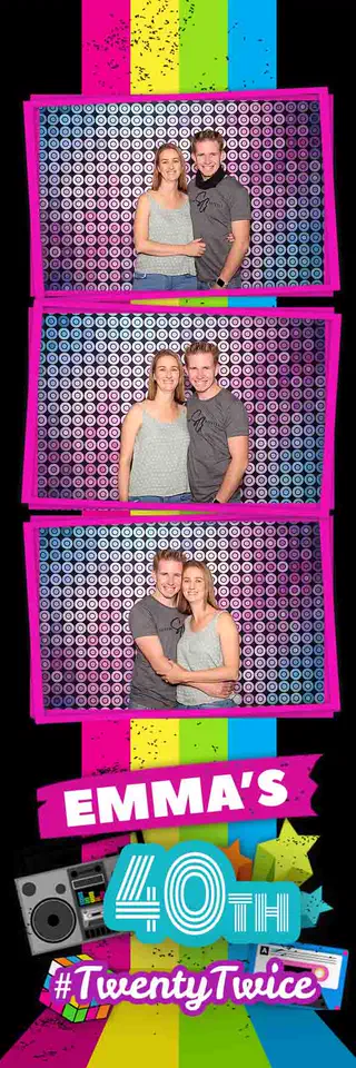 Birthday photostrip design — a sample template for events in Durban, Umhlanga and Ballito