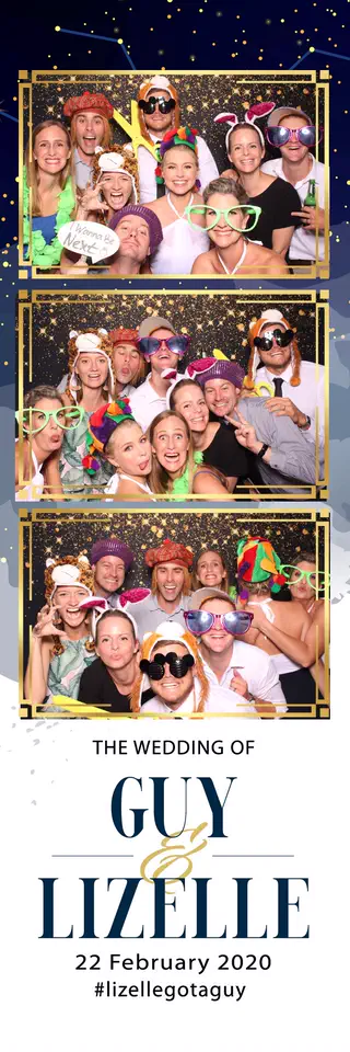 Chatsworth photobooth photostrip template printed on the day by Durban Photobooths