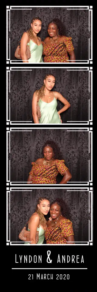 Chatsworth photobooth photostrip template printed on the day by Durban Photobooths