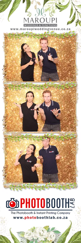 Chatsworth photobooth photostrip template printed on the day by Durban Photobooths
