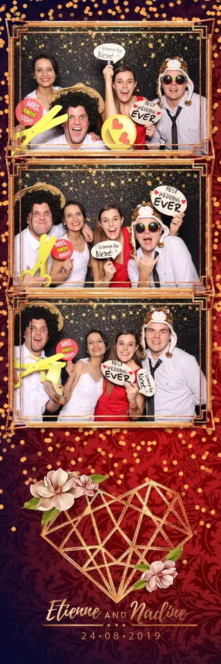 Custom Design photostrip design — a sample template for events in Durban, Umhlanga and Ballito
