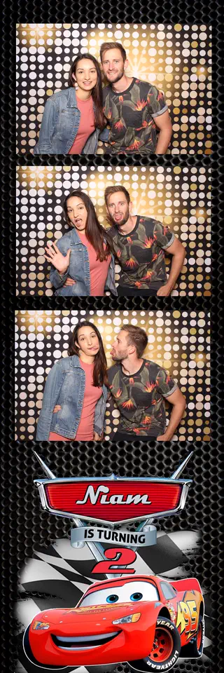 Custom Design photobooth photostrip template printed on the day by Durban Photobooths