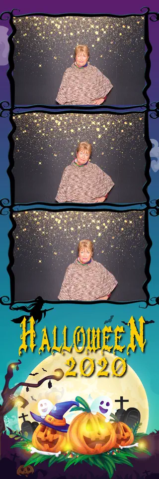 Halloween photobooth photostrip template printed on the day by Durban Photobooths