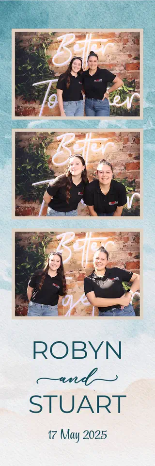Instant Print photostrip design — a sample template for events in Durban, Umhlanga and Ballito