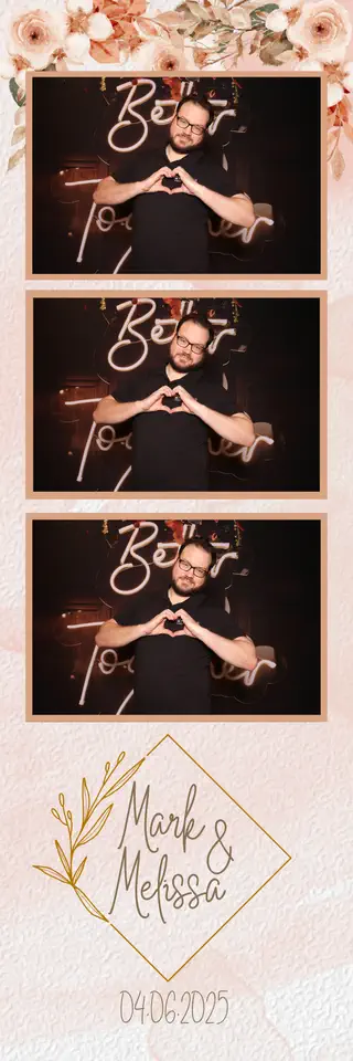 Instant Print photostrip design — a sample template for events in Durban, Umhlanga and Ballito
