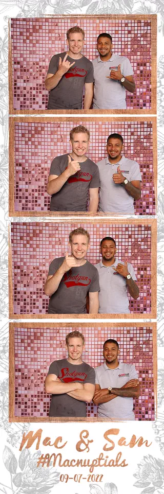 Photostrips photobooth template sample from Durban Photobooths