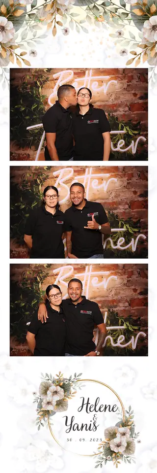 Wedding photostrip design — a sample template for events in Durban, Umhlanga and Ballito