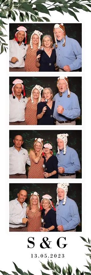 Wedding photostrip design — a sample template for events in Durban, Umhlanga and Ballito