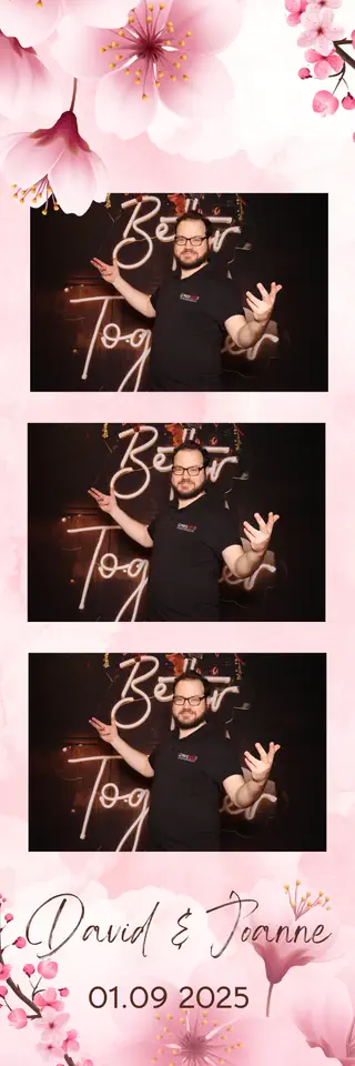 Wedding photostrip design — a sample template for events in Durban, Umhlanga and Ballito