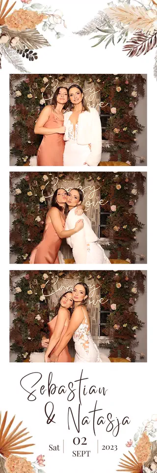 Wedding photostrip design — a sample template for events in Durban, Umhlanga and Ballito