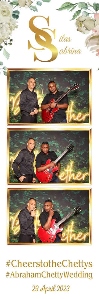 Wedding photostrip design — a sample template for events in Durban, Umhlanga and Ballito