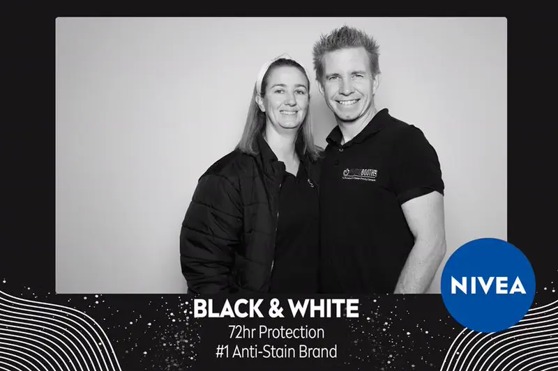 Brand Activation photobooth postcard template printed on the day by Durban Photobooths