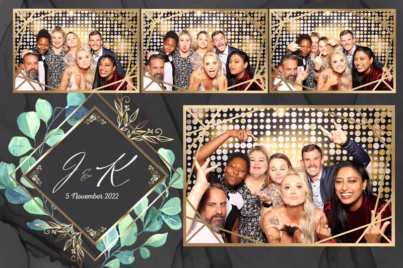 Postcard photobooth template sample from Durban Photobooths