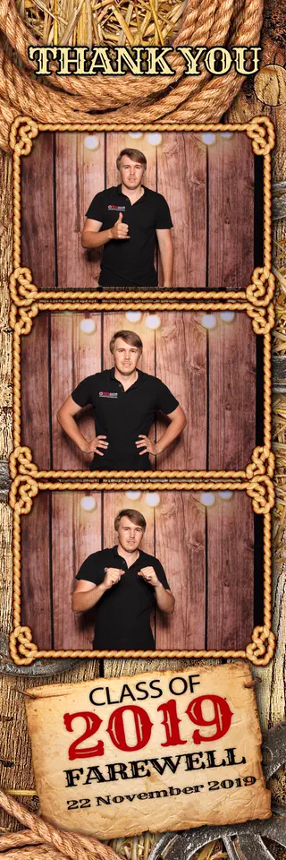 Schools photobooth template sample from Durban Photobooths